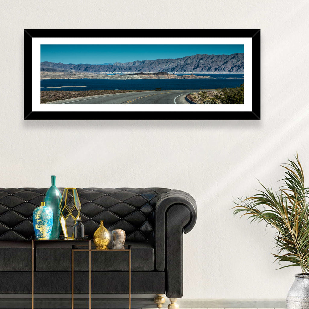 Lake Mead Curved Road Wall Art