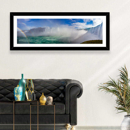 Horseshoe Falls Rainbow View Wall Art
