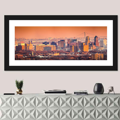 Newark Golden Hour Skyline Wall Art