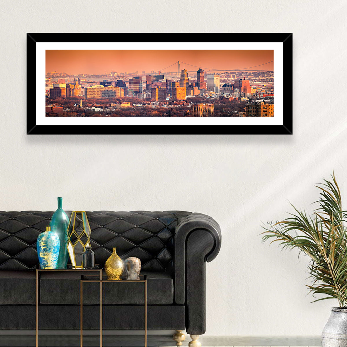 Newark Golden Hour Skyline Wall Art