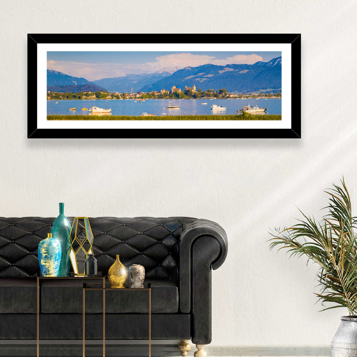 Rapperswil Castle Over Lake Zurich Wall Art