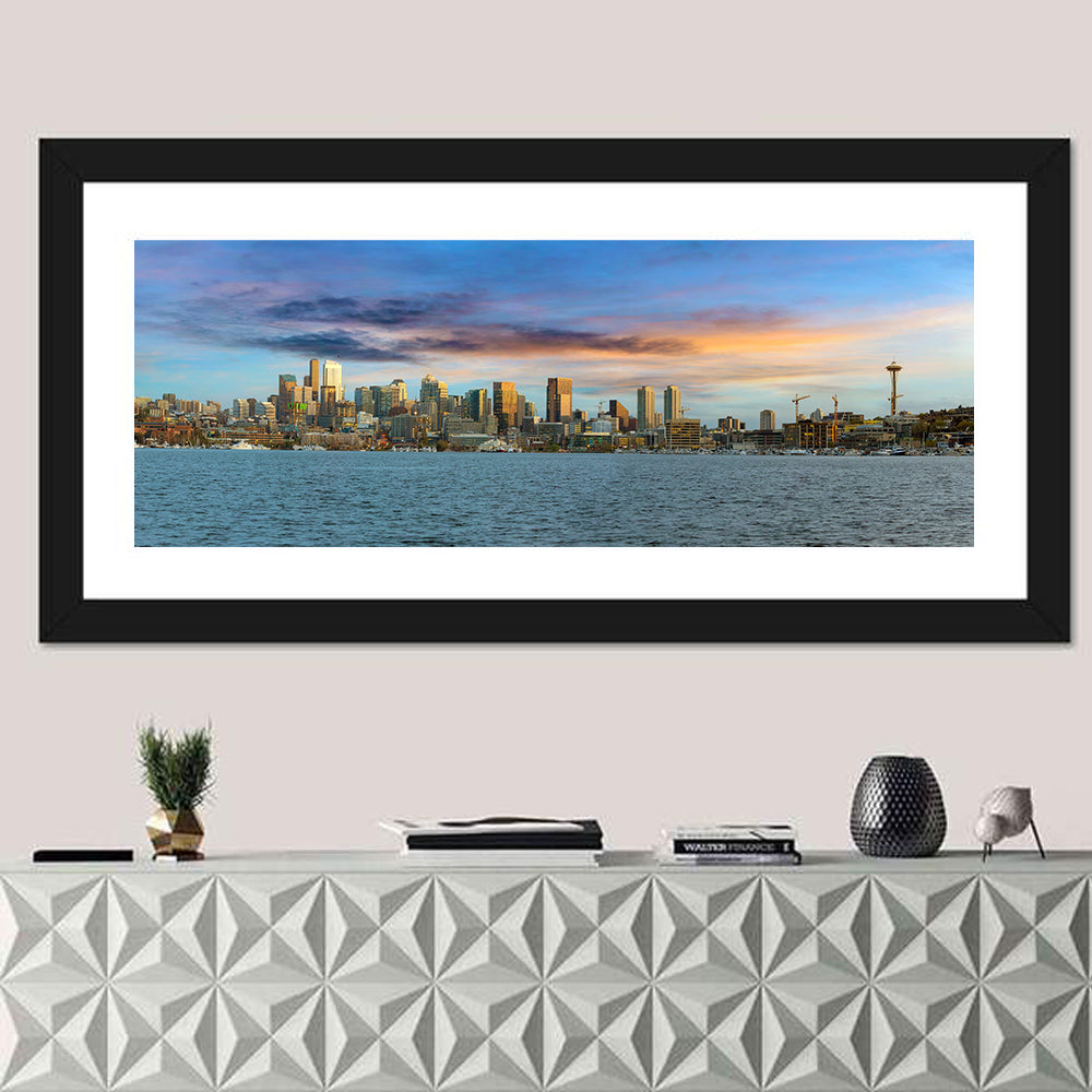 Seattle Skyline at Dusk Wall Art