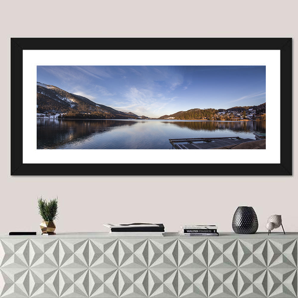 Fuschlsee Dock at Golden Hour Wall Art