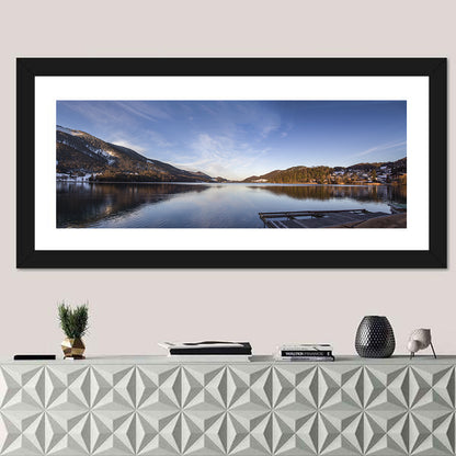 Fuschlsee Dock at Golden Hour Wall Art
