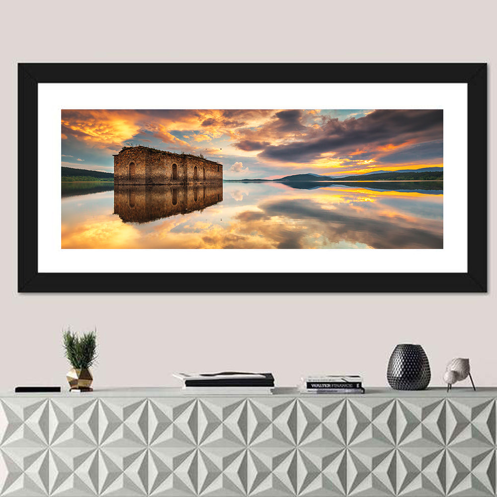 Sunken Church at Zhrebchevo Dam Wall Art