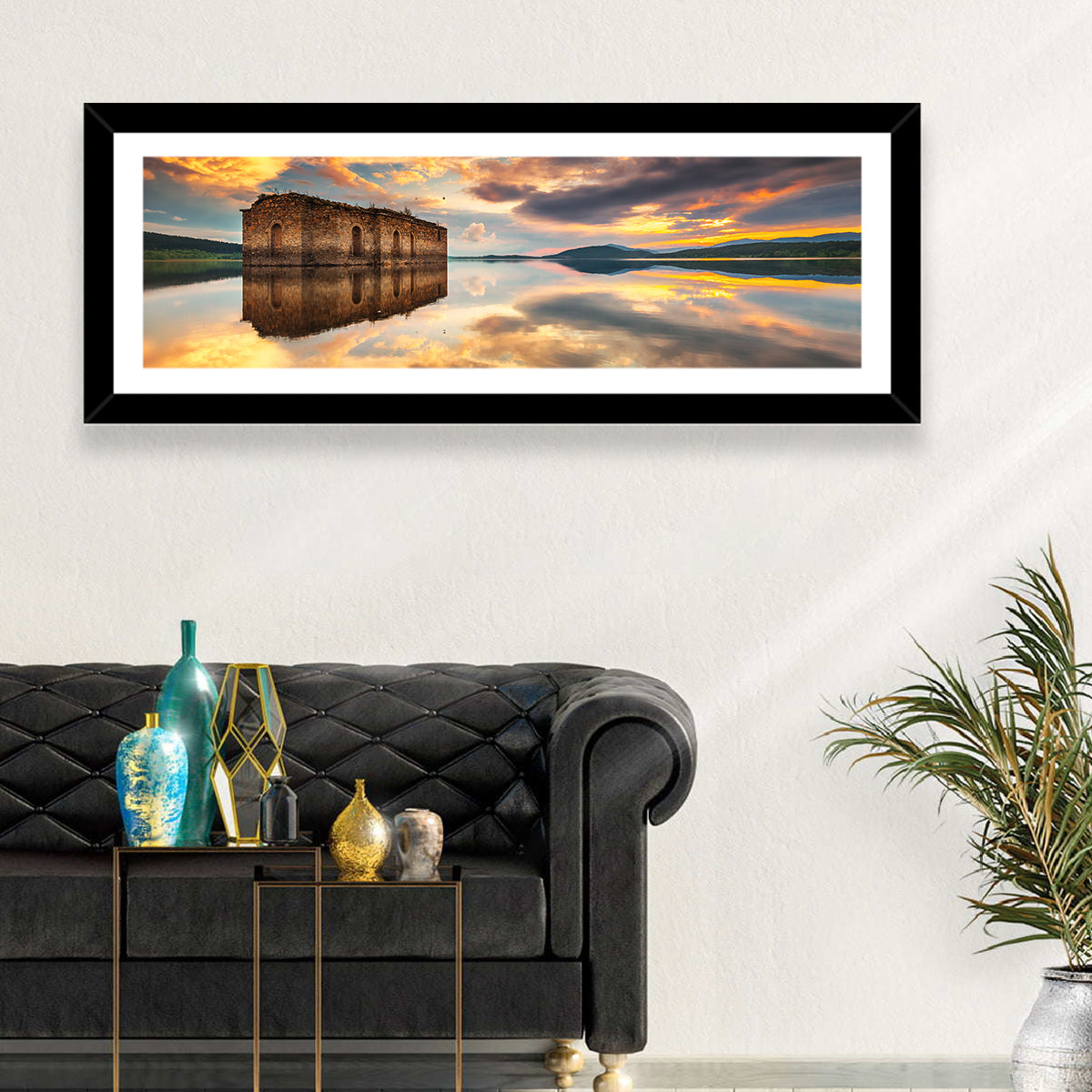 Sunken Church at Zhrebchevo Dam Wall Art