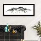 Winter Snow-capped Mountain Range Wall Art