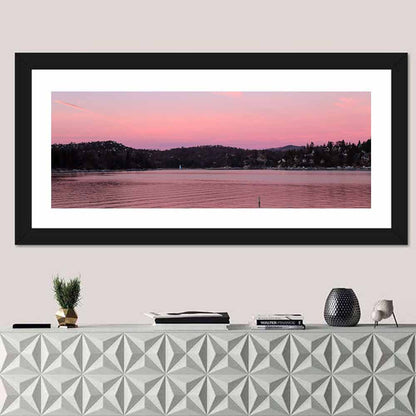 Lake Arrowhead Sunset Reflection Wall Art
