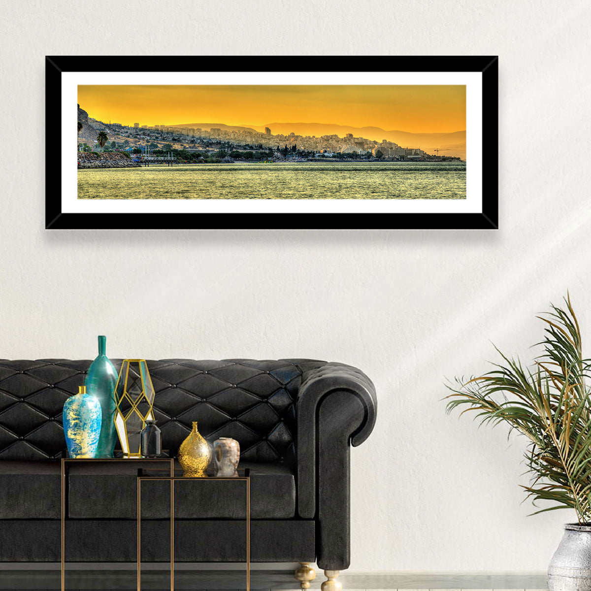 Tiberias from the Sea of Galilee Wall Art