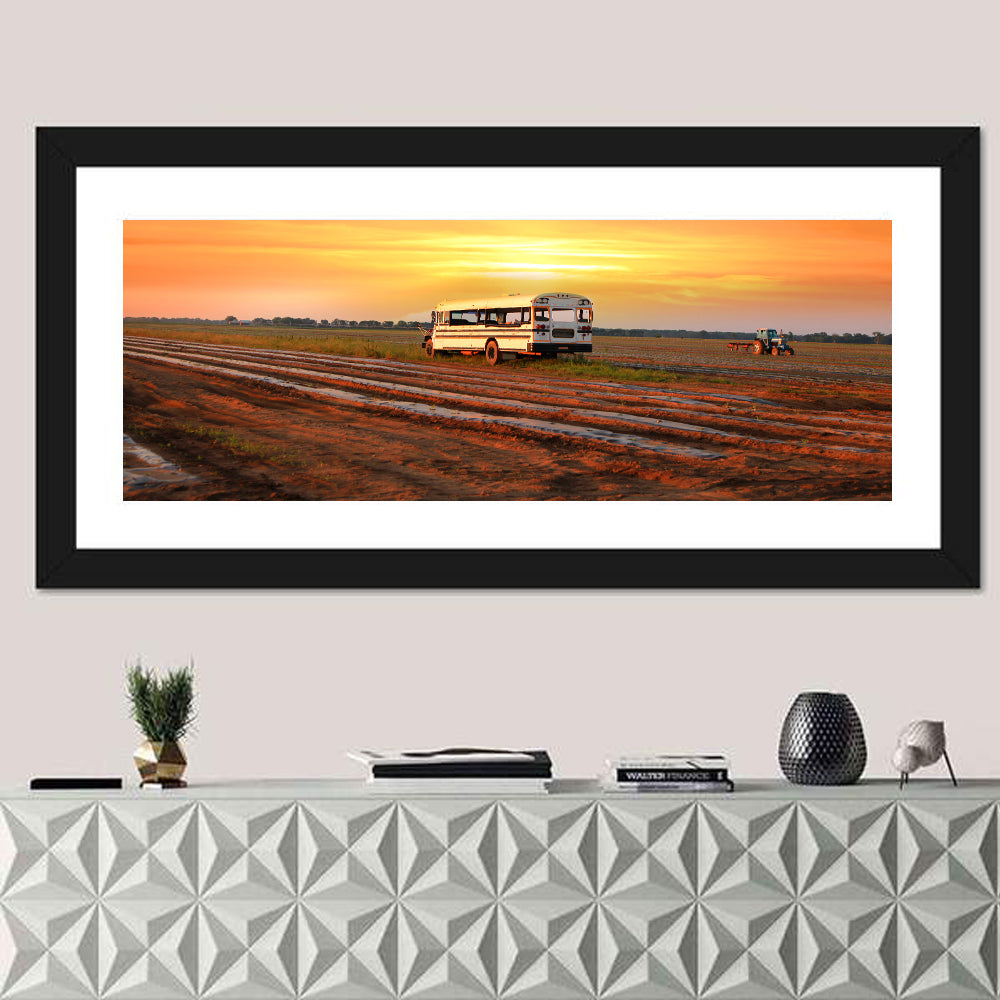 Indiana Farm Field at Golden Hour Wall Art