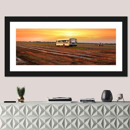 Indiana Farm Field at Golden Hour Wall Art