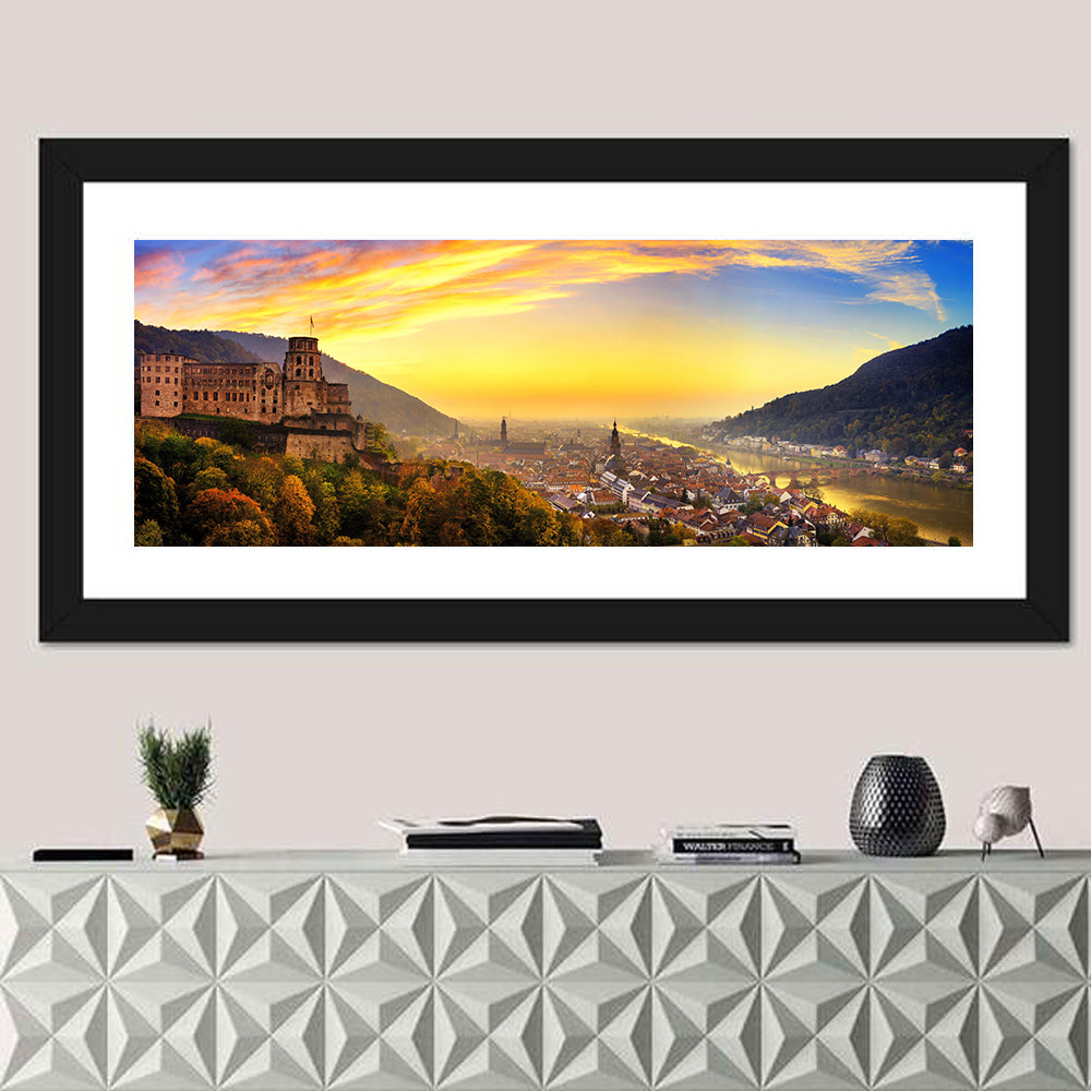 Heidelberg Castle at Dusk Wall Art