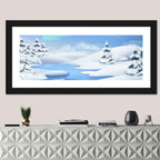 Christmas Pines Winter Landscape Wall Art