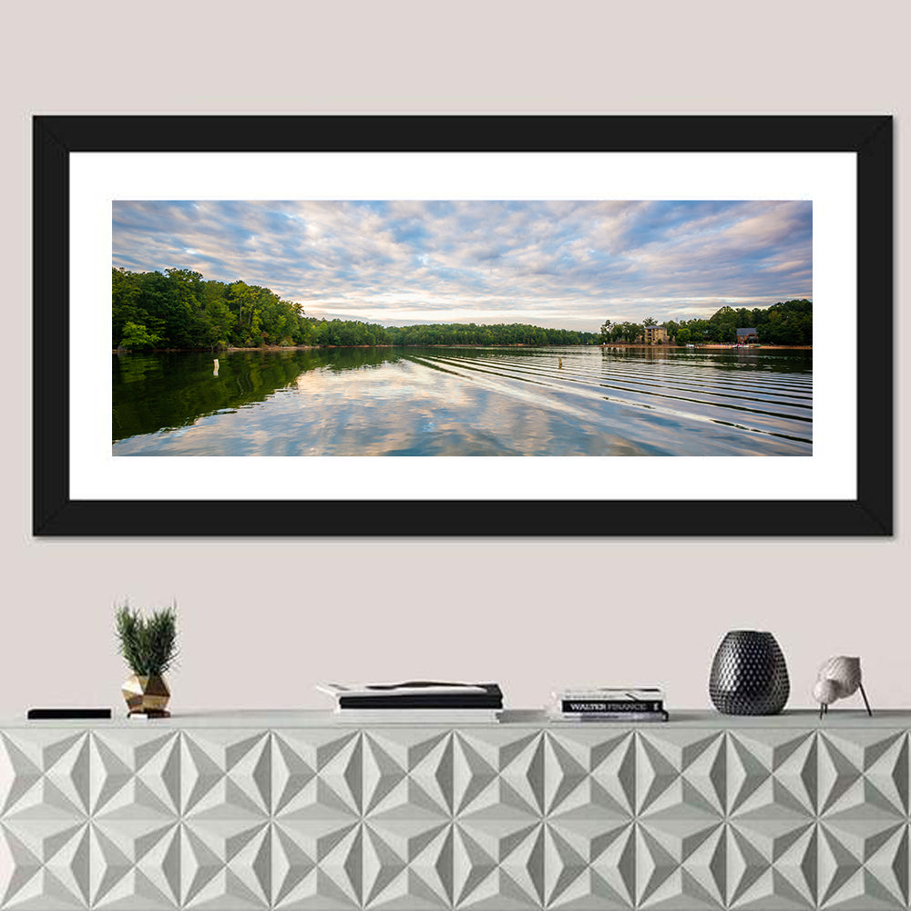Cloudy Lake Norman Landscape Wall Art