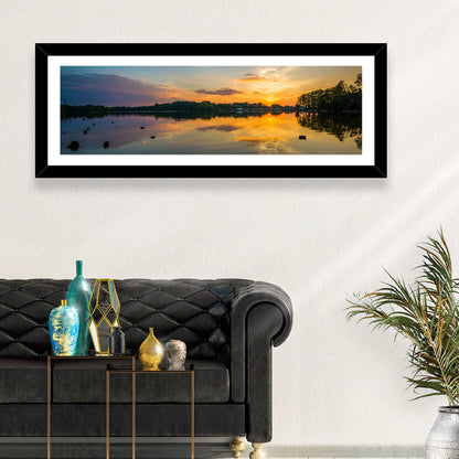 Lake Norman Sunset Reflection Wall Art