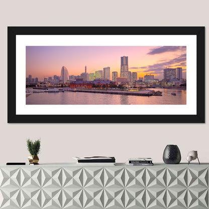 Yokohama Harbor Twilight Wall Art
