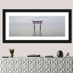 Shirahige Torii Gate, Lake Biwa Wall Art