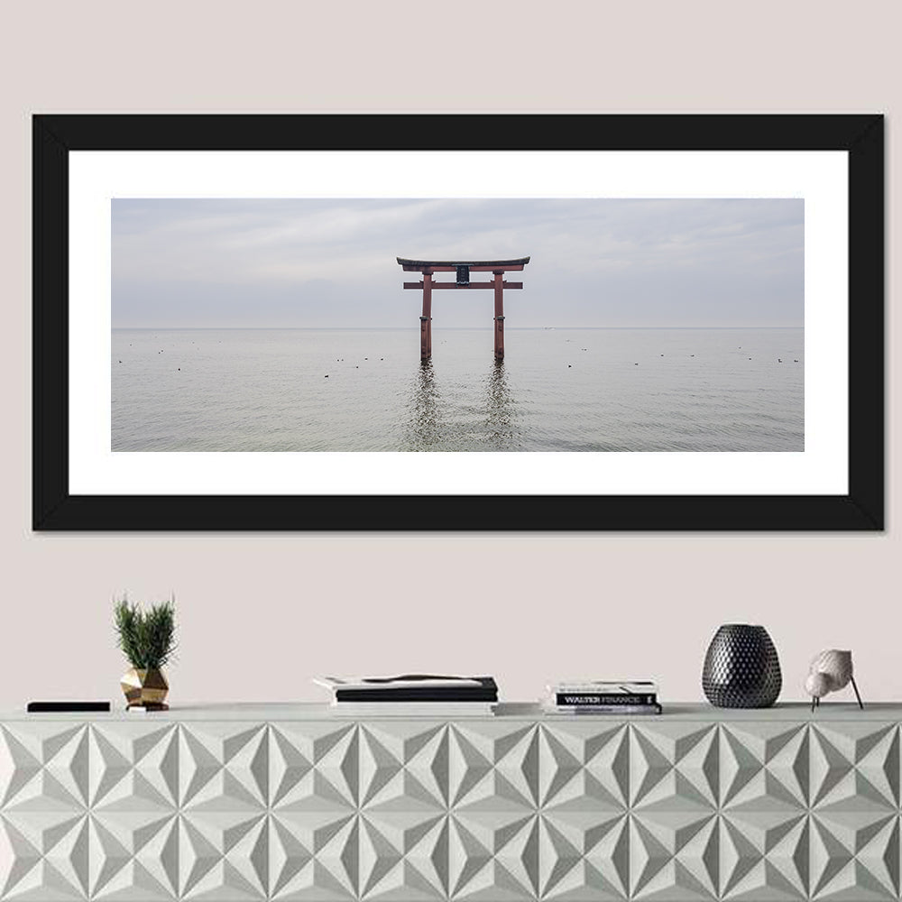 Shirahige Torii Gate, Lake Biwa Wall Art