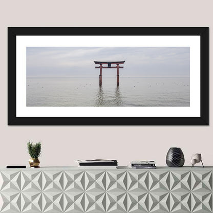 Shirahige Torii Gate, Lake Biwa Wall Art