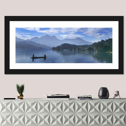 Sun Moon Lake Morning Mist Wall Art