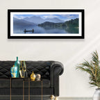 Sun Moon Lake Morning Mist Wall Art