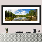 Estes Park Pine Lake Reflection Wall Art