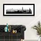 New York Skyline Silhouette Wall Art