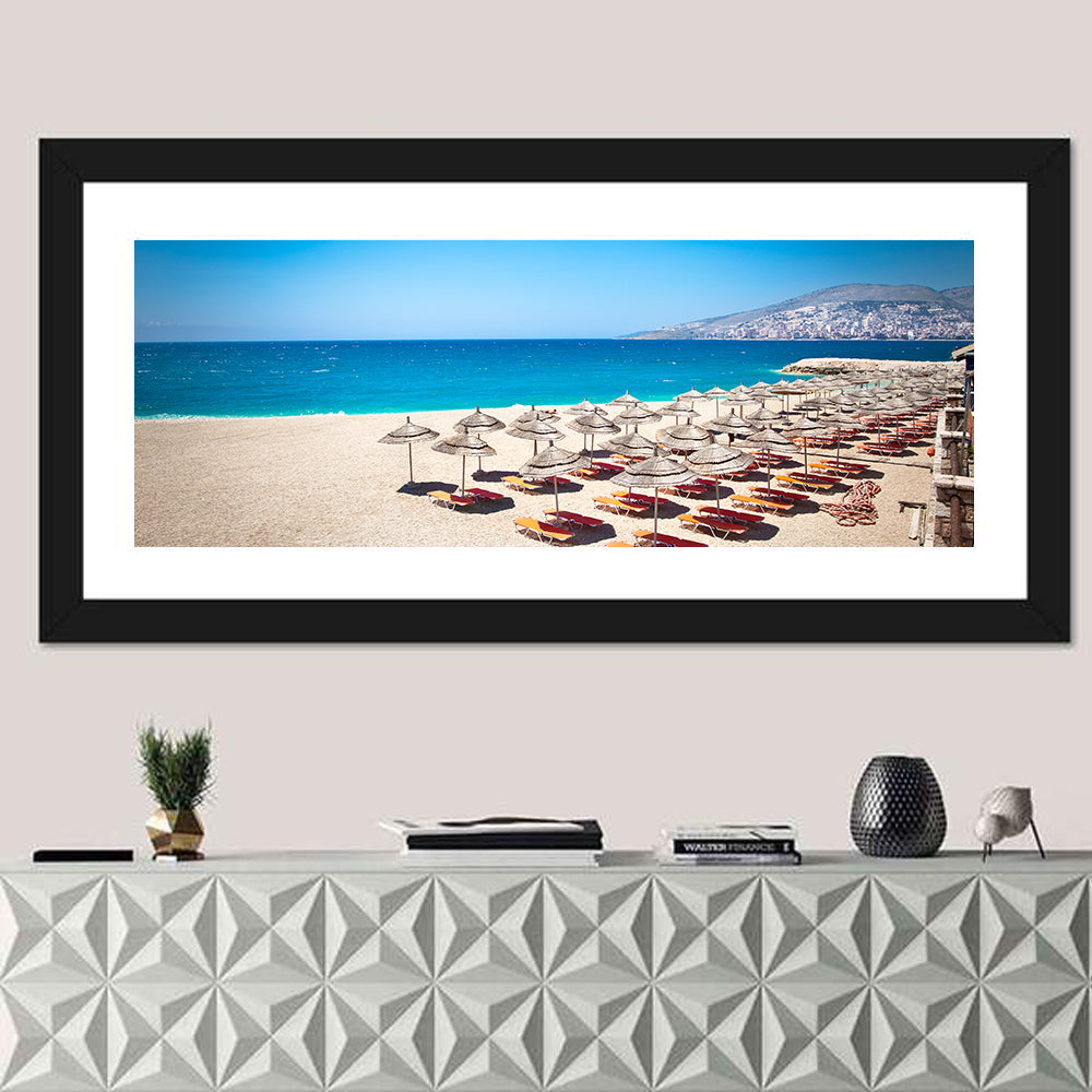 Mango Beach Umbrellas Wall Art