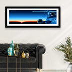 Private Jet Sunrise Wall Art