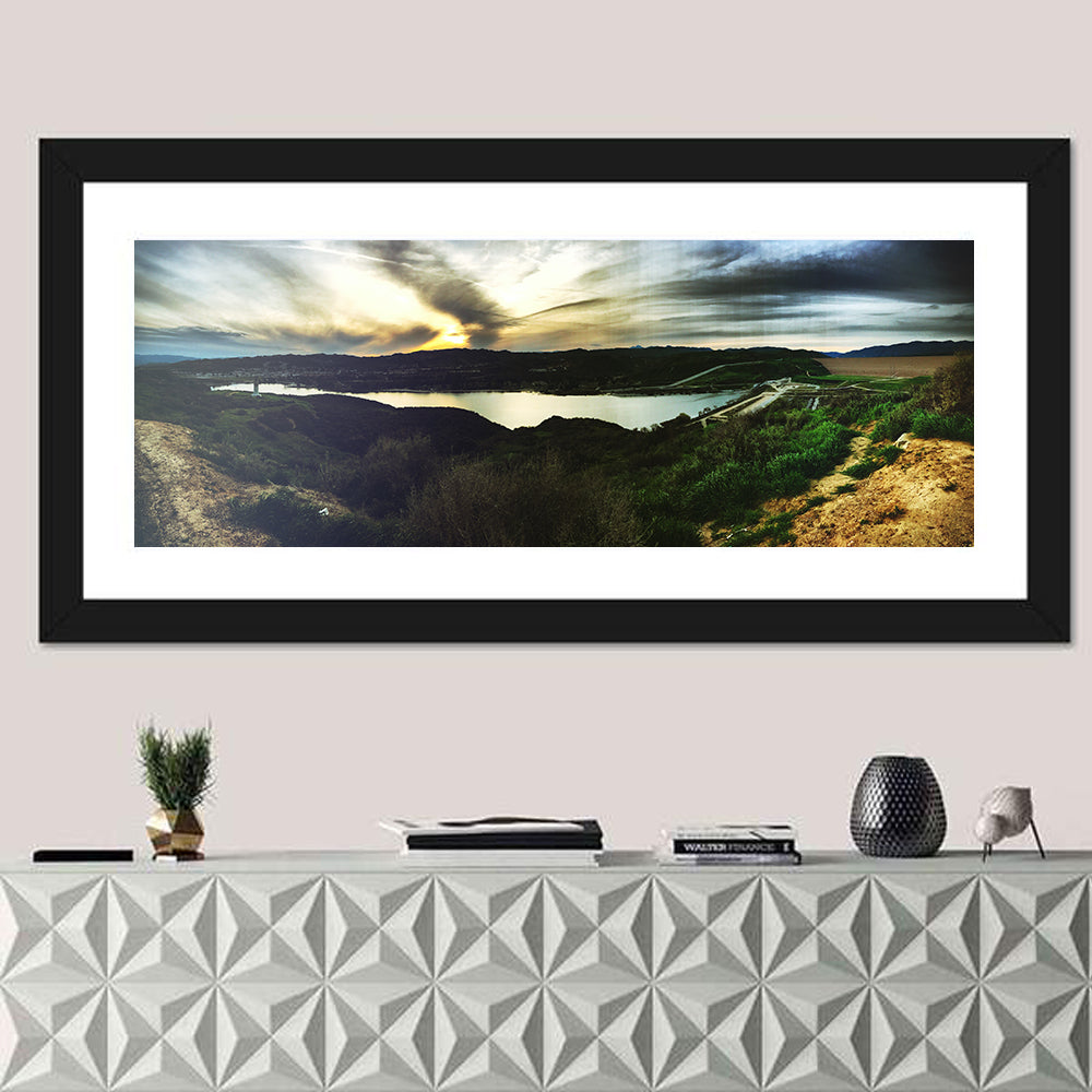 Castaic Lake Sunset Wall Art