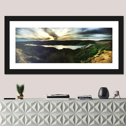 Castaic Lake Sunset Wall Art