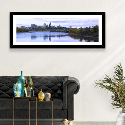 Kansas City Skyline at Dusk Wall Art