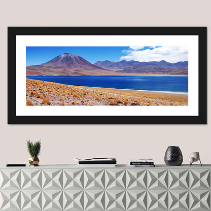 Miscanti Lagoon and Miñiques Volcano Wall Art