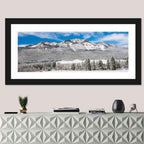 Colorado Snowy Mountain Cabin Wall Art