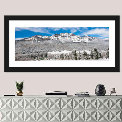 Colorado Snowy Mountain Cabin Wall Art