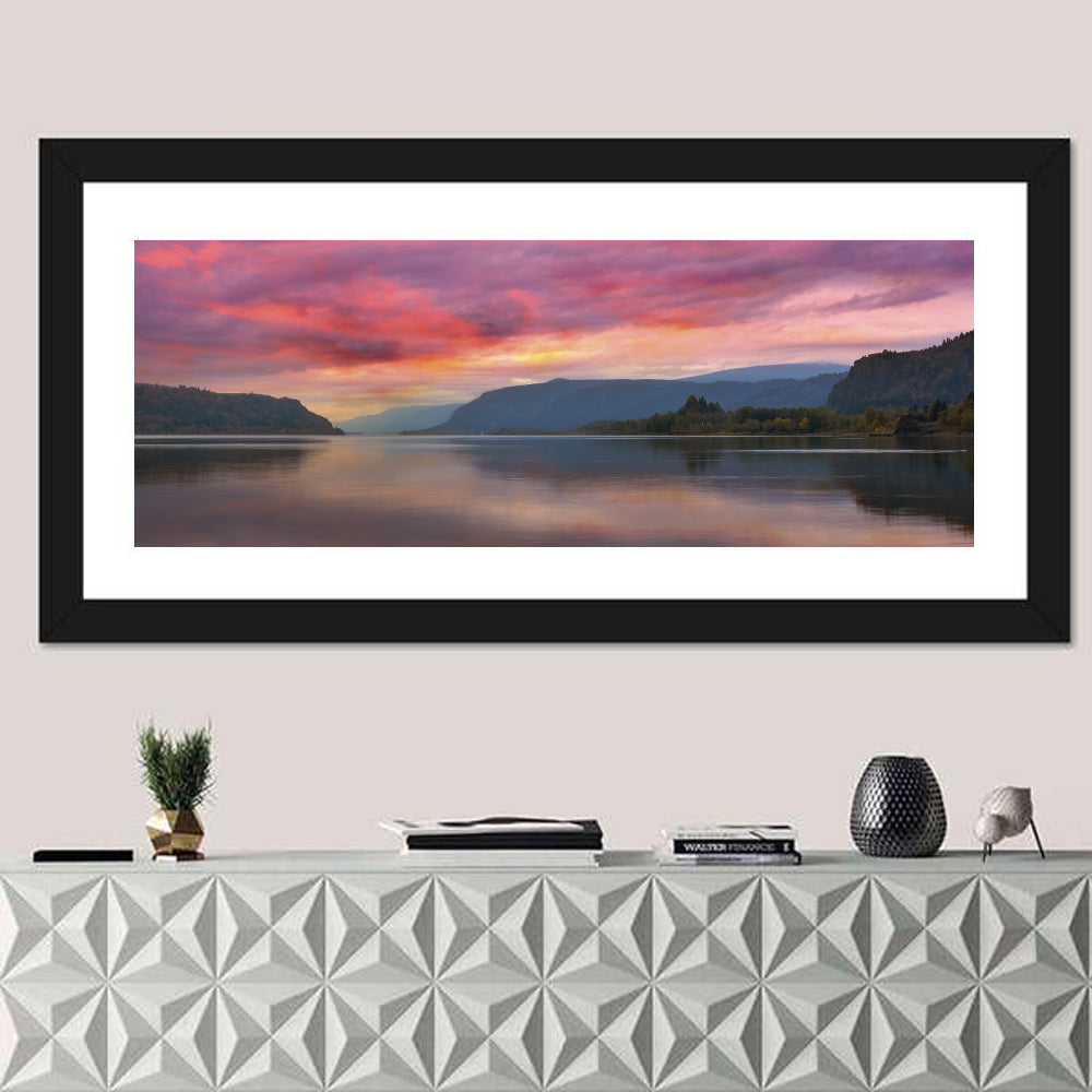 Sunrise Over River Gorge Wall Art