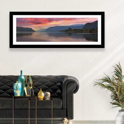 Sunrise Over River Gorge Wall Art
