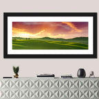 Tuscany Rolling Hills Sunset Wall Art