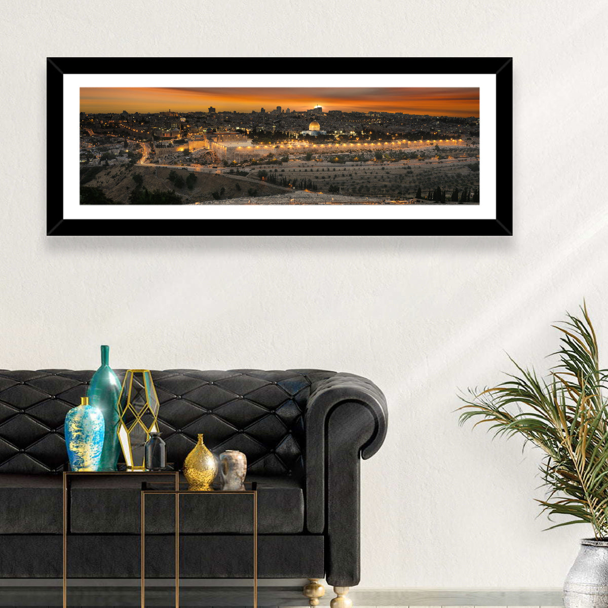 Jerusalem City Sunset Wall Art