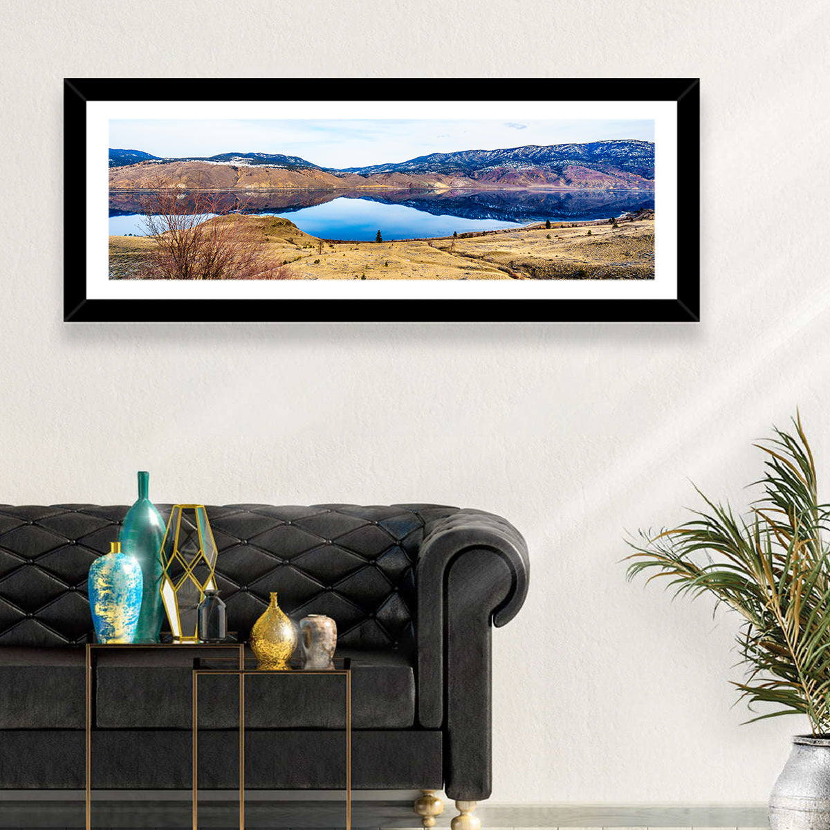 Kamloops Lake Winter Reflection Wall Art