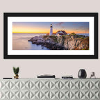 Portland Head Light at Dusk Wall Art