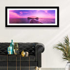 Sunset Pier Overwater Bungalows Wall Art