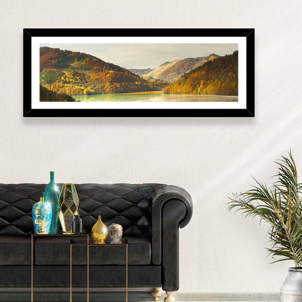 Bright Green Tailings Lake Wall Art