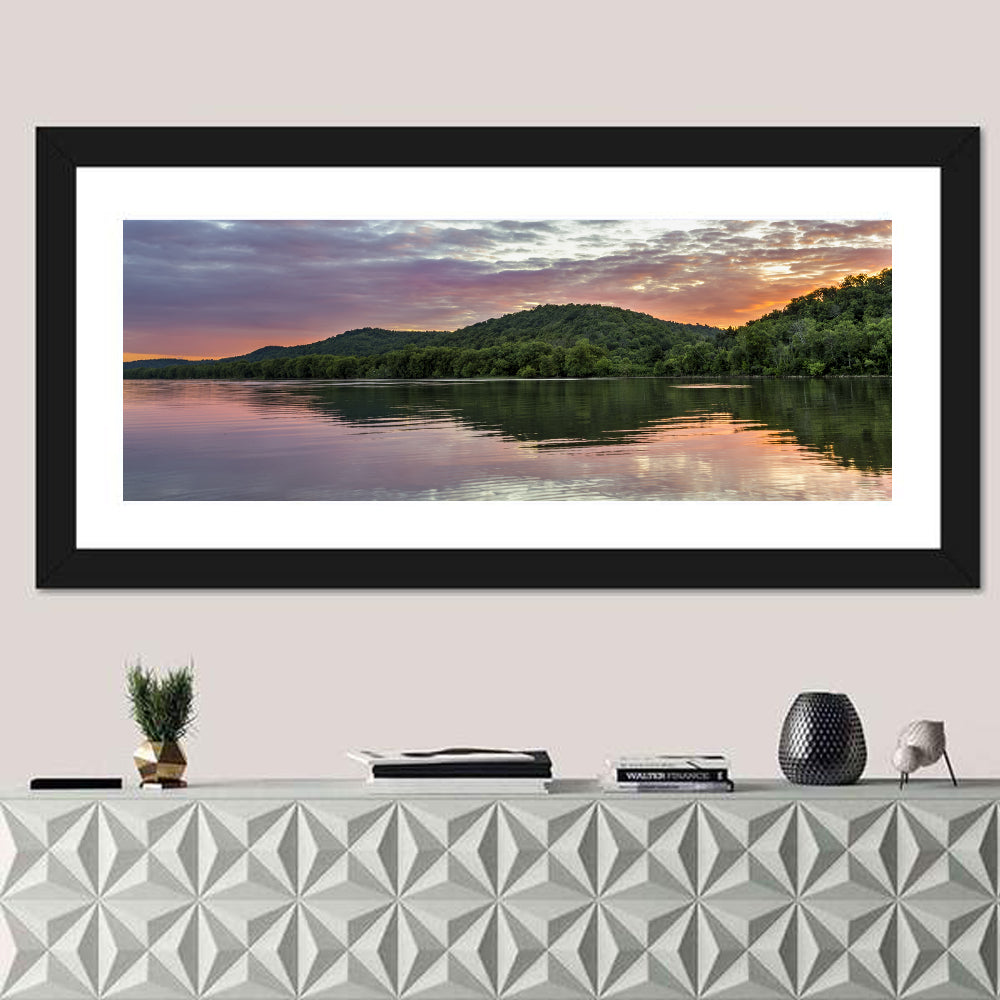 Ohio River Paden City at Dusk Wall Art