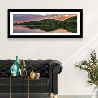 Ohio River Paden City at Dusk Wall Art