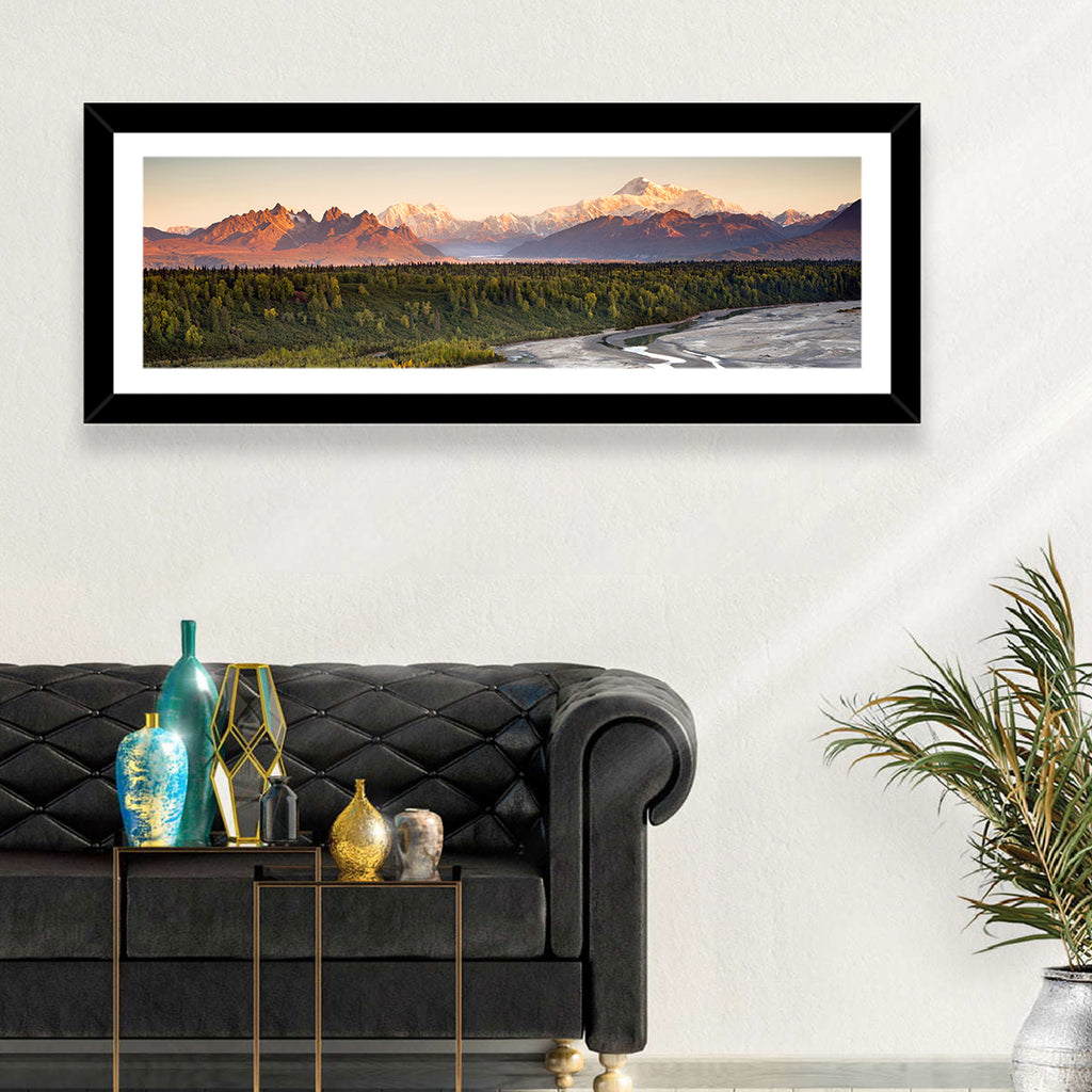 Denali Sunrise Over Boreal Forest Wall Art