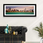 Chicago Skyline Above Lake Michigan Wall Art