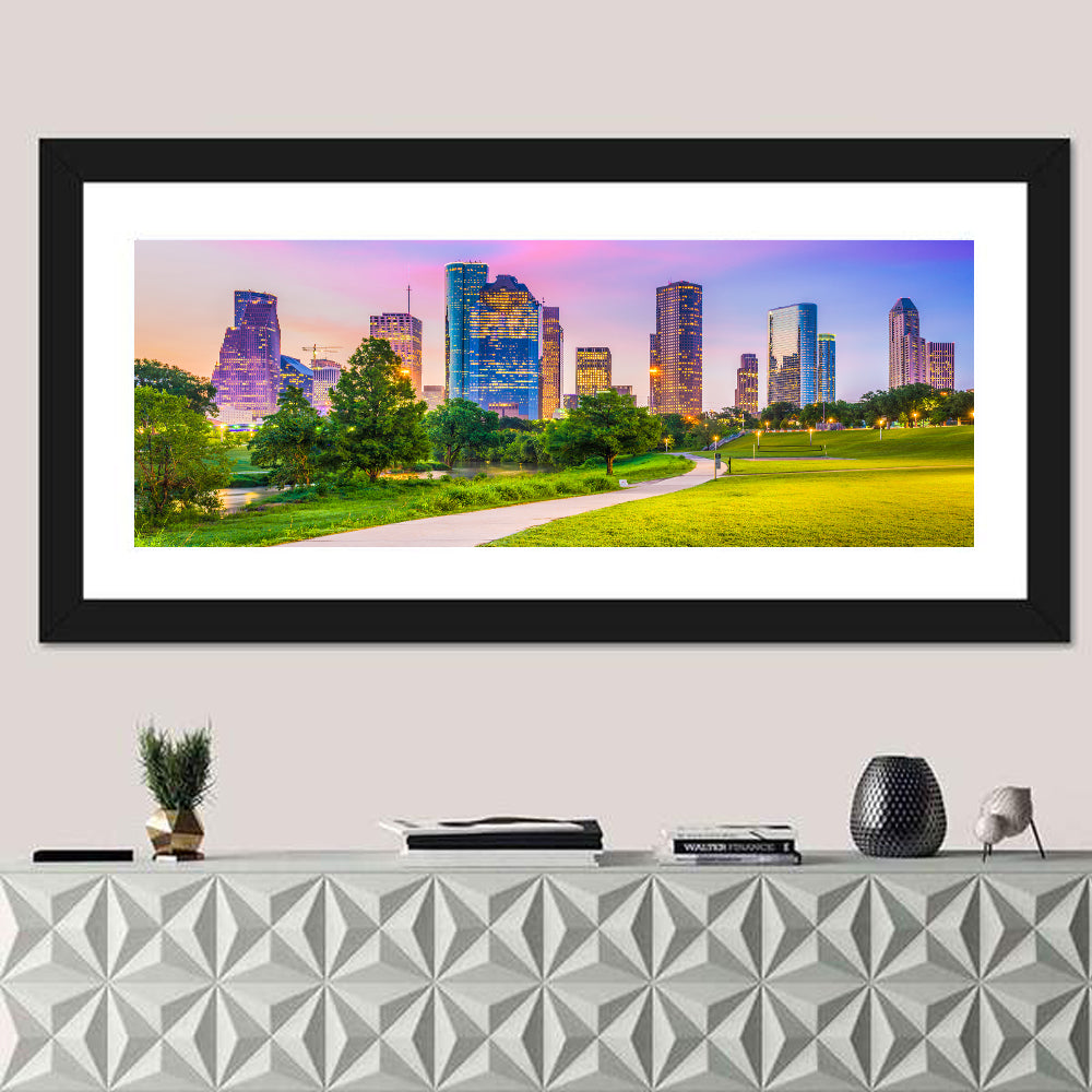 Houston Skyline at Dusk Wall Art