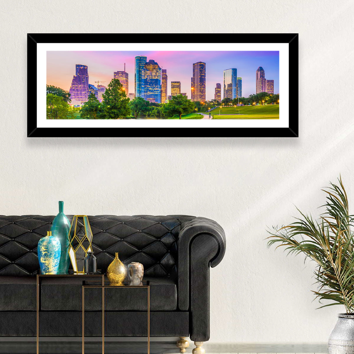 Houston Skyline at Dusk Wall Art