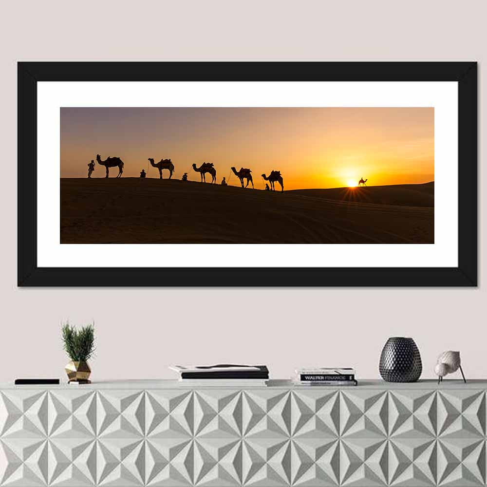 Thar Desert Camel Caravan Wall Art